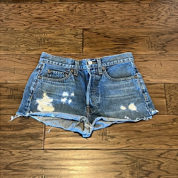 Re/Done Originals High Rise Shorts Size 26 - Picture 1 of 16
